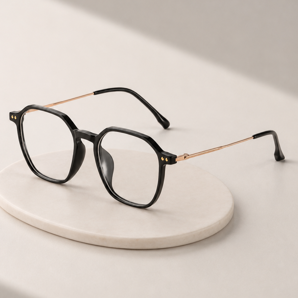 Bariq Aero – Geometric Unisex Blue Light Glasses